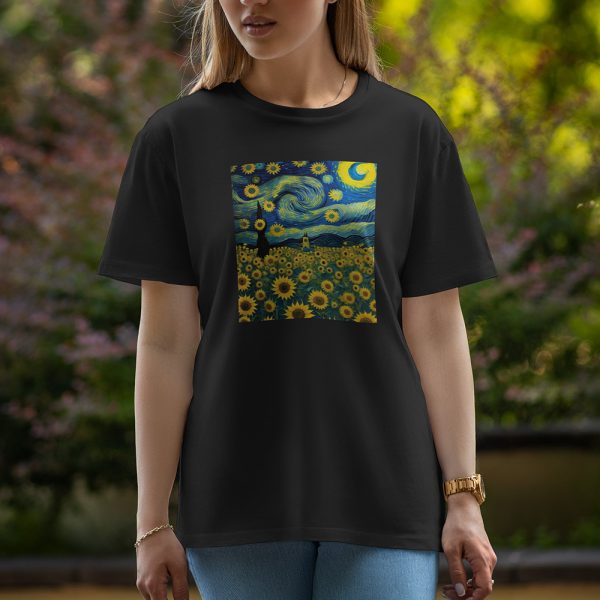 Sun Flower - Half Sleeve T-Shirt For Women