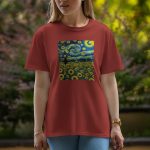 Sun Flower - Half Sleeve T-Shirt For Women
