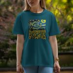 Sun Flower - Half Sleeve T-Shirt For Women