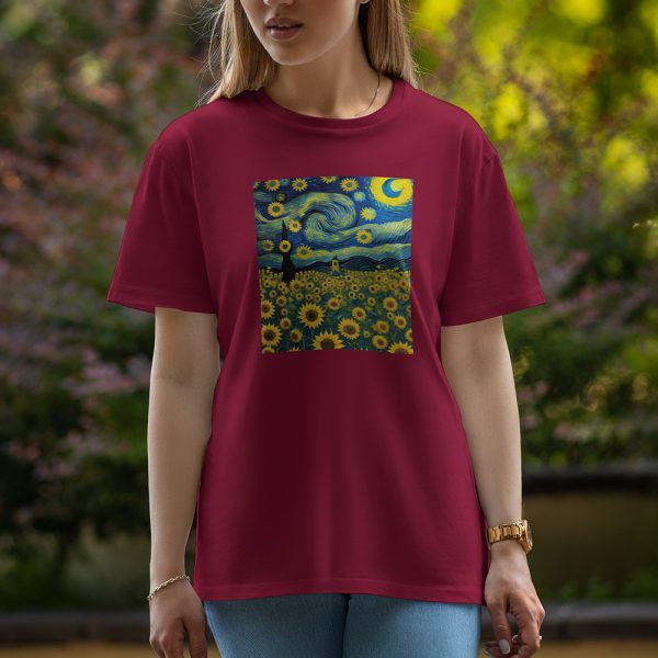 Sun Flower - Half Sleeve T-Shirt For Women