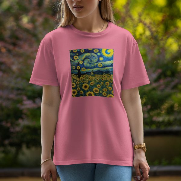 Sun Flower - Half Sleeve T-Shirt For Women