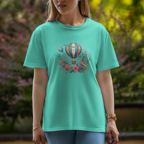 Hot Air Balloon - Half Sleeve T-Shirt For Women