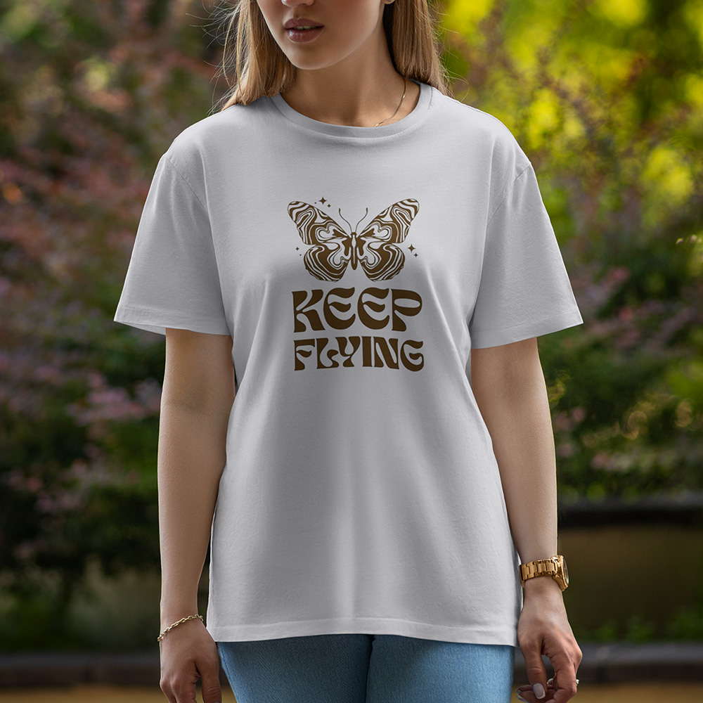 Keep Flying - Half Sleeve T-Shirt For Women