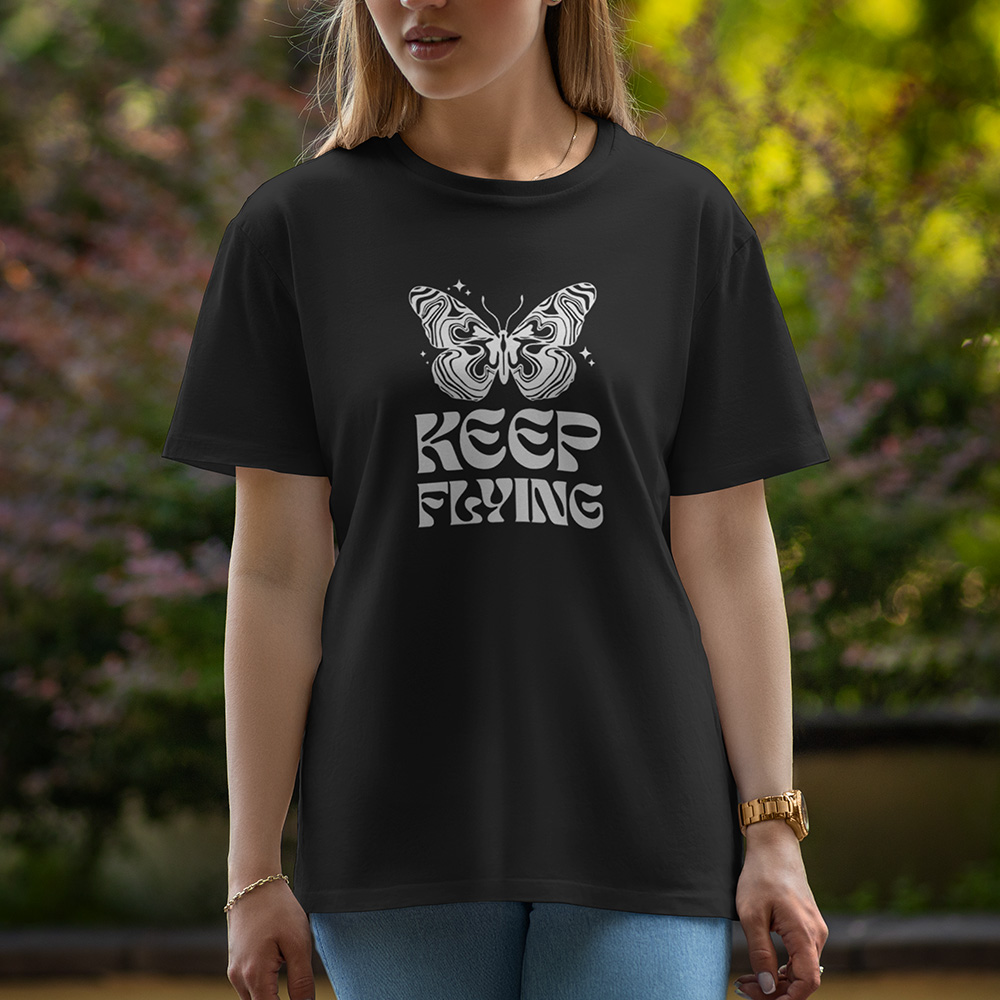 Keep Flying - Half Sleeve T-Shirt For Women