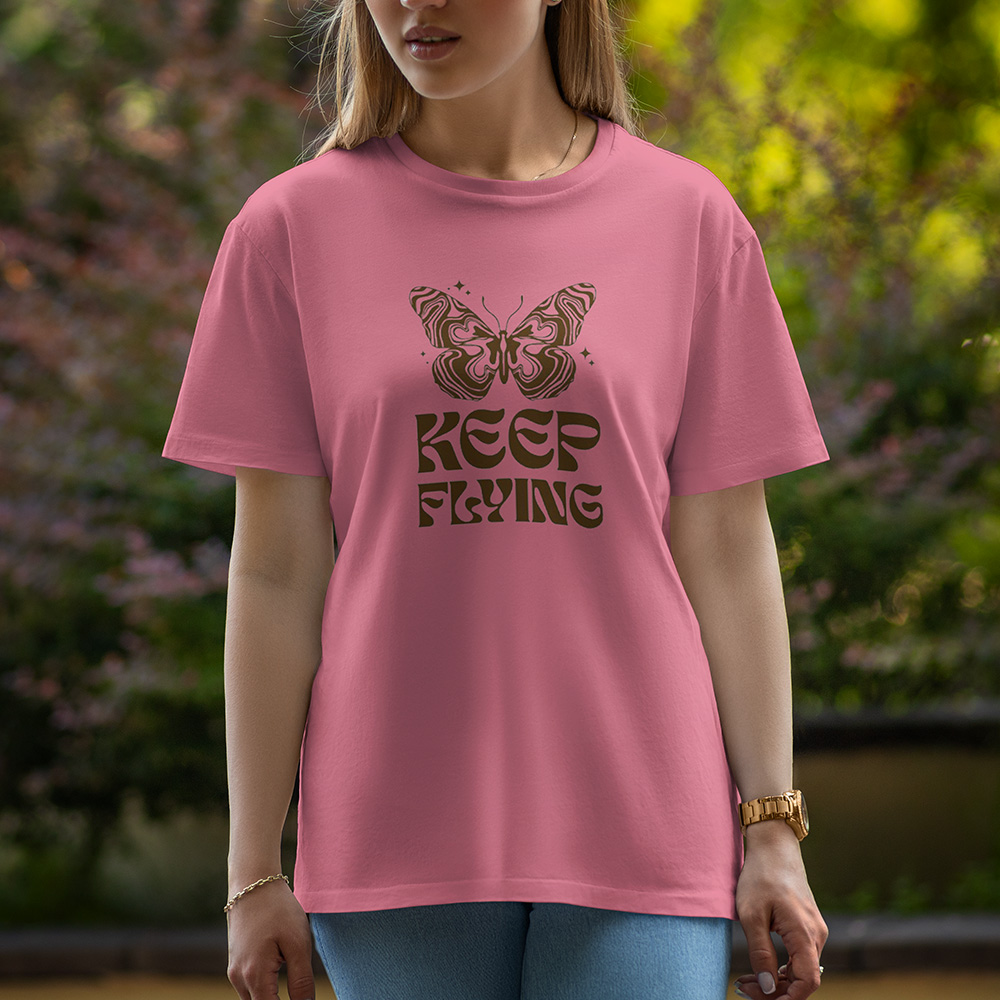 Keep Flying - Half Sleeve T-Shirt For Women