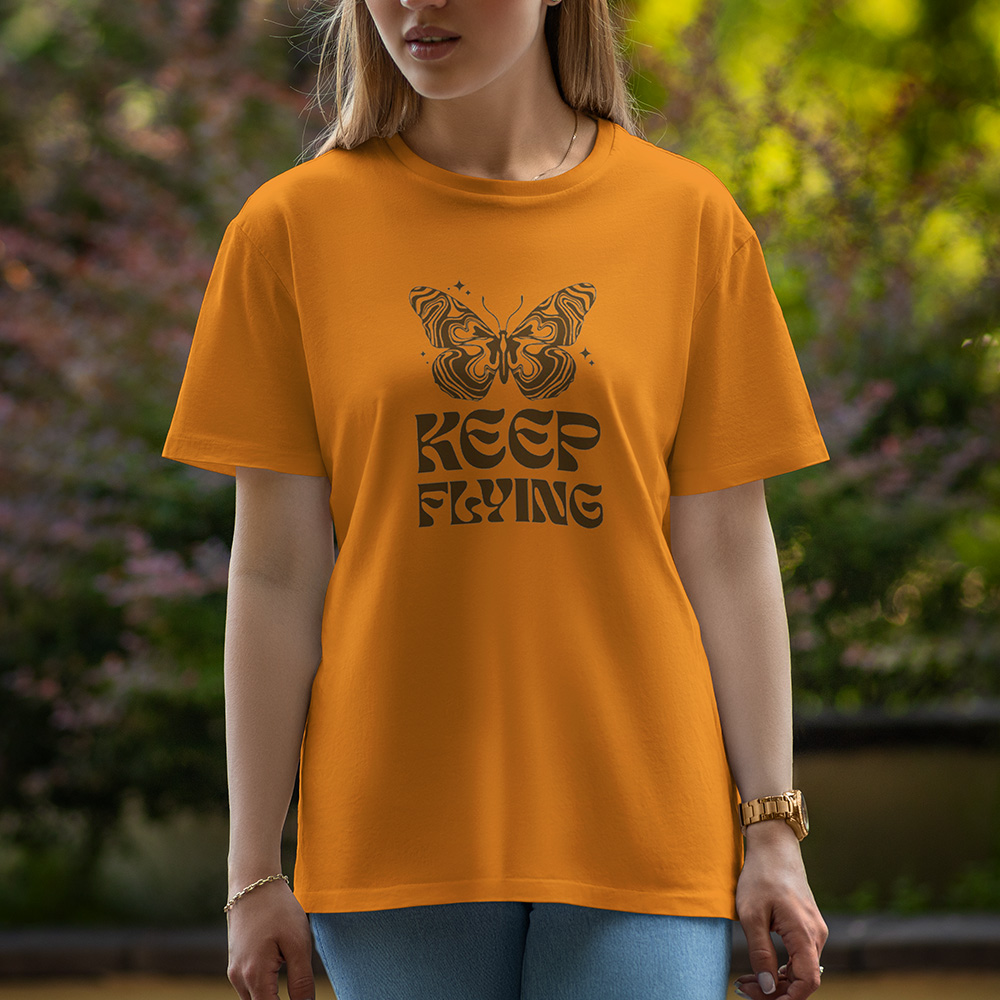 Keep Flying - Half Sleeve T-Shirt For Women