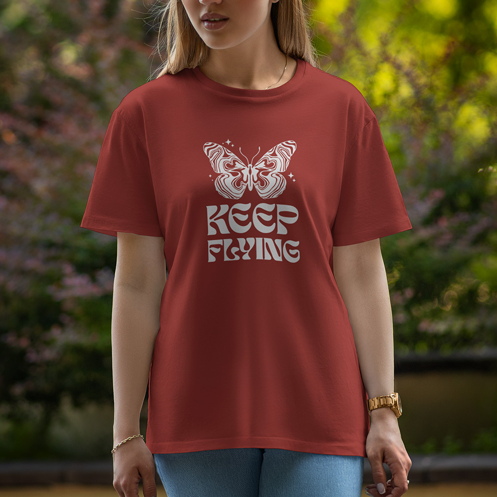 Keep Flying - Half Sleeve T-Shirt For Women