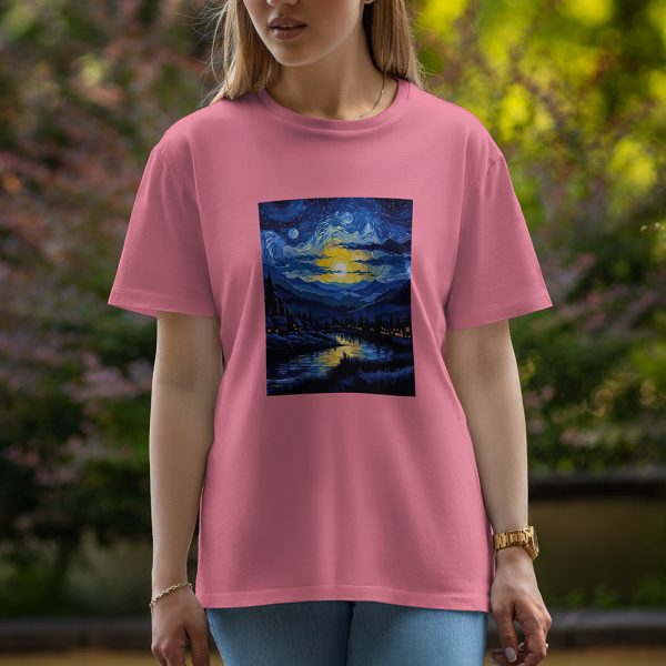 Night - Half Sleeve T-Shirt For Women