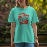 Walking - Half Sleeve T-Shirt For Women