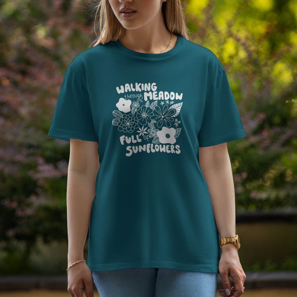 Walking - Half Sleeve T-Shirt For Women