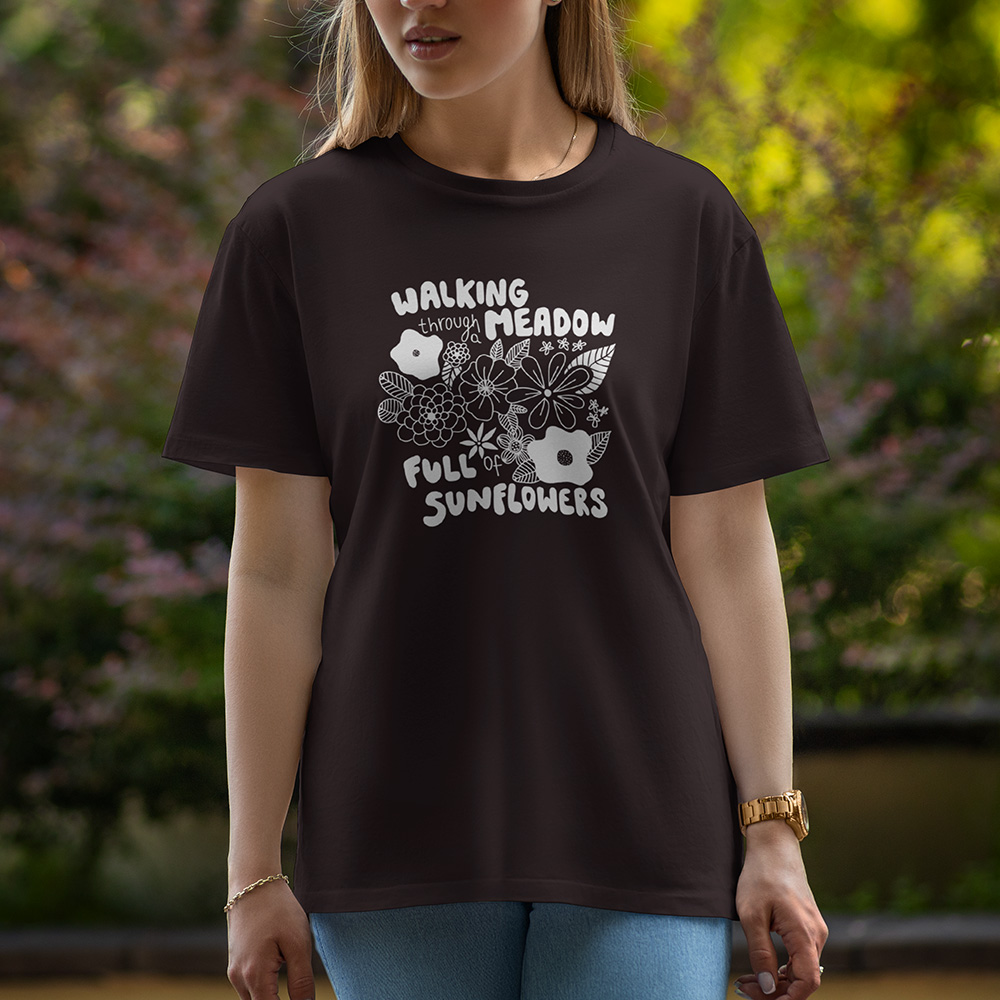 Walking - Half Sleeve T-Shirt For Women