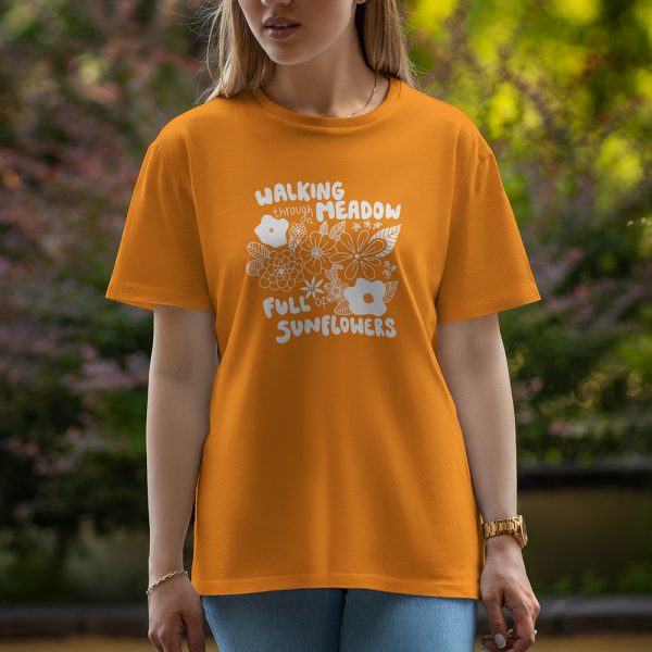 Walking - Half Sleeve T-Shirt For Women