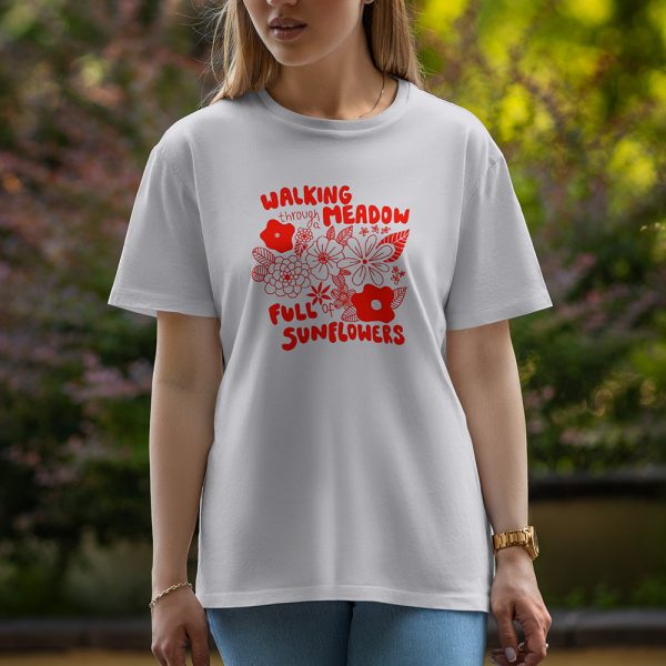 Walking - Half Sleeve T-Shirt For Women