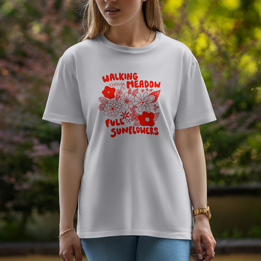 Walking - Half Sleeve T-Shirt For Women