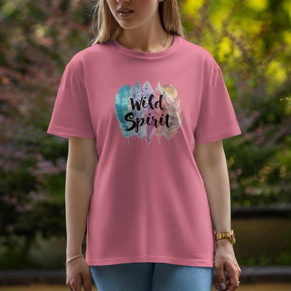 Wild Spirit - Half Sleeve T-Shirt For Women