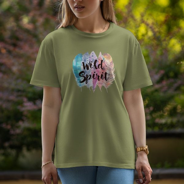 Wild Spirit - Half Sleeve T-Shirt For Women