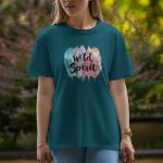 Wild Spirit - Half Sleeve T-Shirt For Women