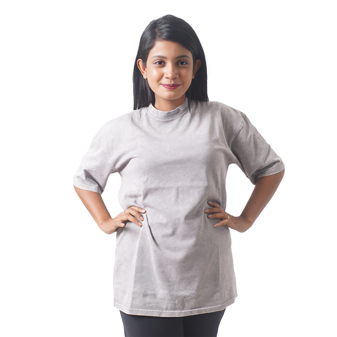 Purple - Classic Acid Wash Oversized T-Shirt