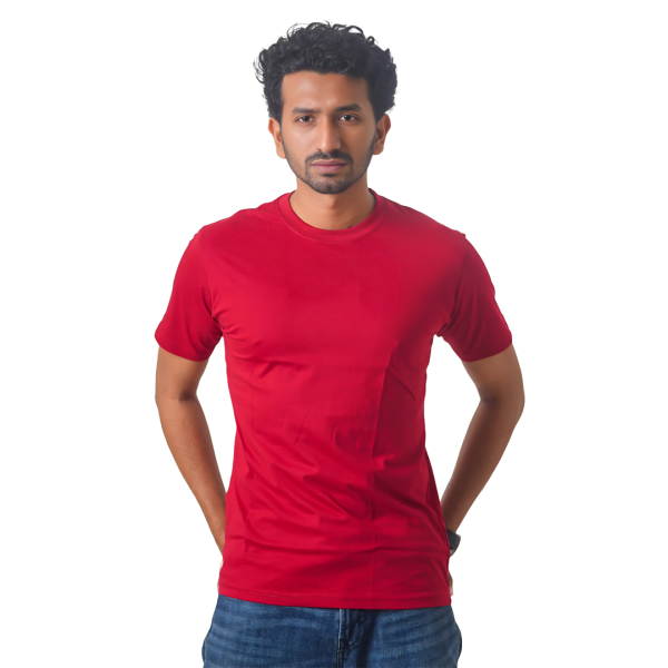 Black Solid T-Shirt Half Sleeve