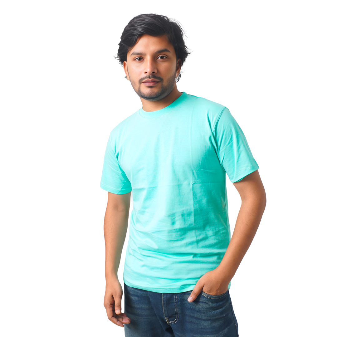 Maroon Solid T-Shirt Half Sleeve