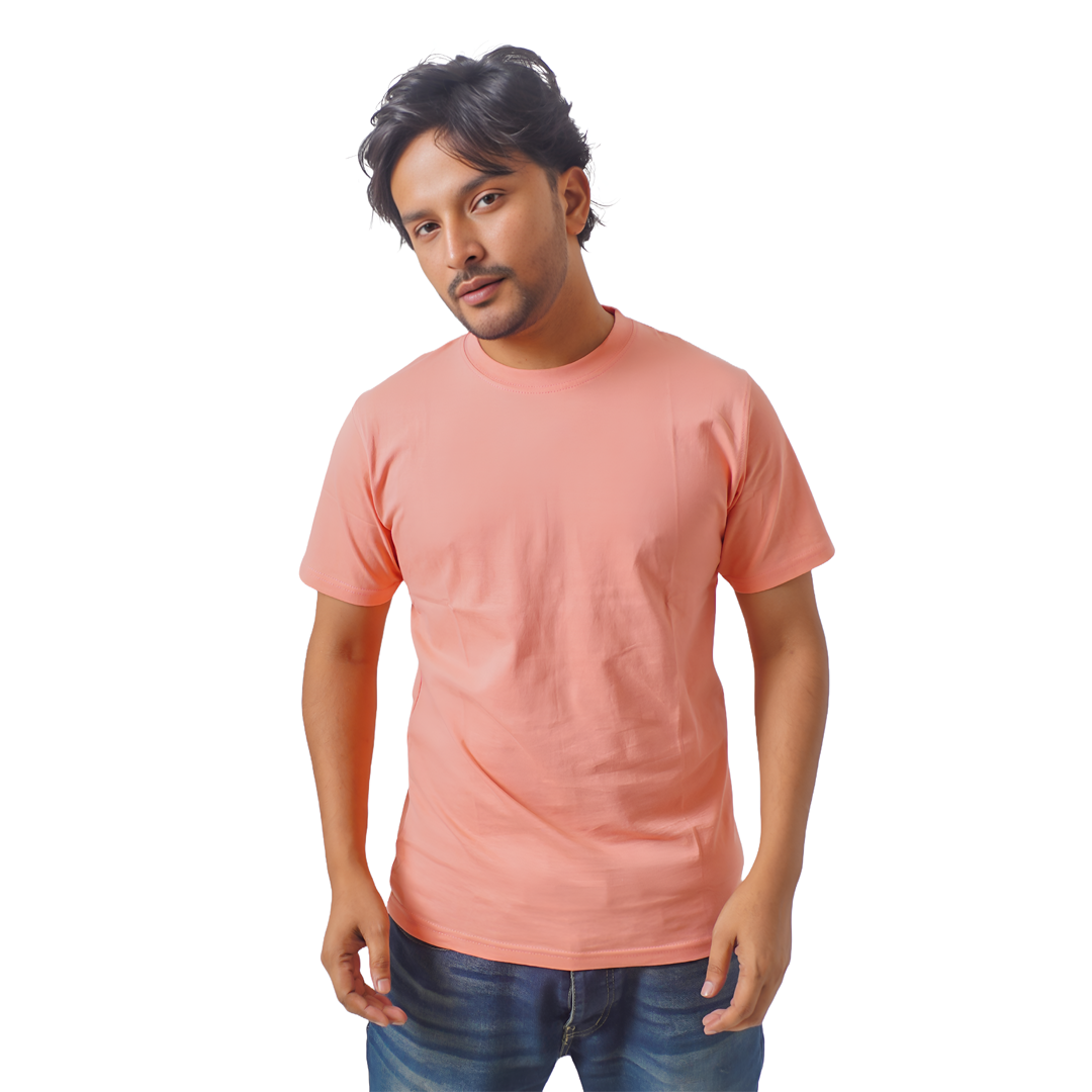 Maroon Solid T-Shirt Half Sleeve