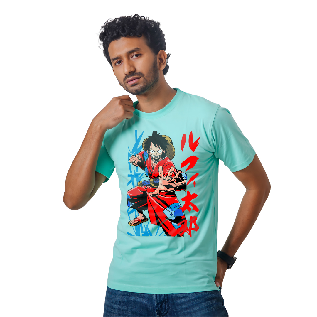 Ace One Piece Battle – Anime Premium Half Sleeve T-Shirt