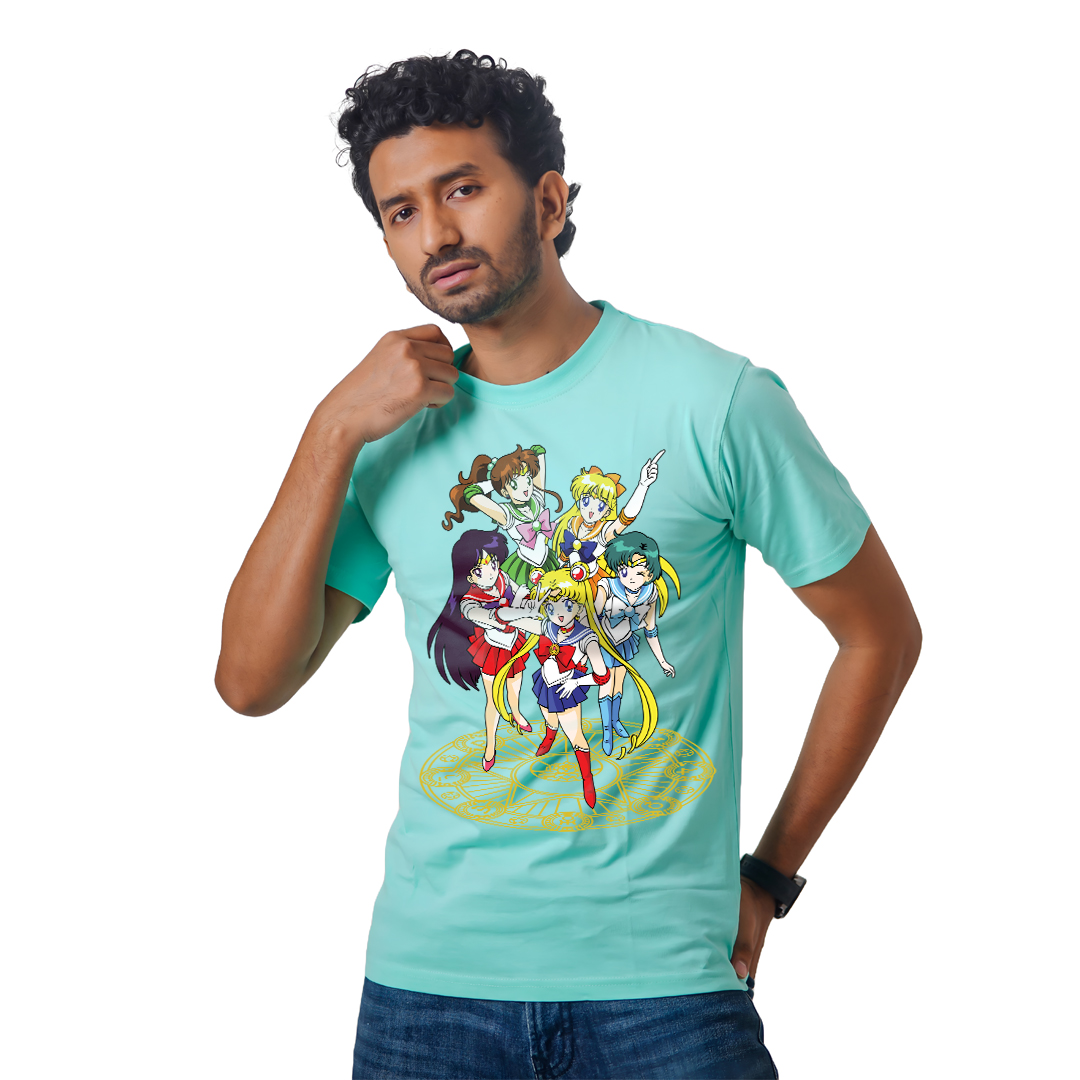 Anime Girls Groups – Anime Premium Half Sleeve T-Shirt