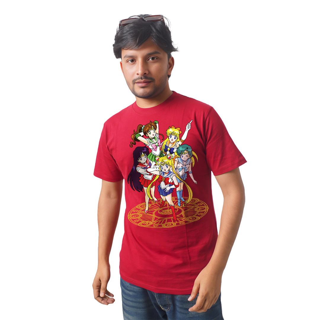 Anime Girls Groups – Anime Premium Half Sleeve T-Shirt