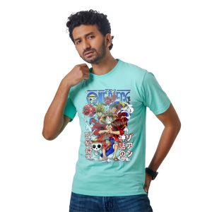 Monkey D Luffy Action Pose – Anime Premium Half Sleeve T-Shirt