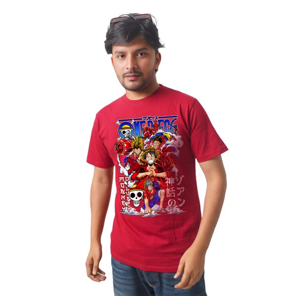 Monkey D Luffy Action Pose – Anime Premium Half Sleeve T-Shirt