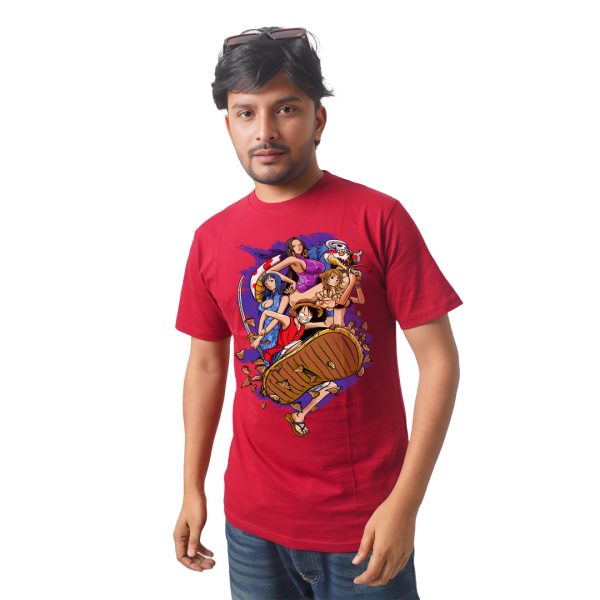 One Piece Luffy Action Pose – Anime Premium Half Sleeve T-Shirt