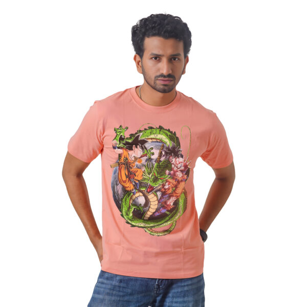 Dragon Ball With Super Saiyan Goku – Anime Premium Half Sleeve T-Shirt