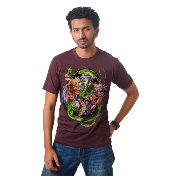 Dragon Ball With Super Saiyan Goku – Anime Premium Half Sleeve T-Shirt