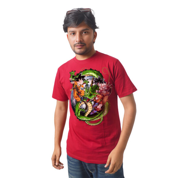 Dragon Ball With Super Saiyan Goku – Anime Premium Half Sleeve T-Shirt