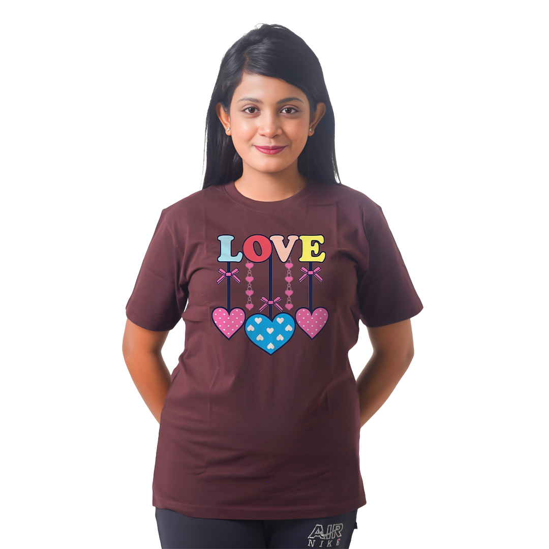 3 Love Women’s Tees T-Shirts