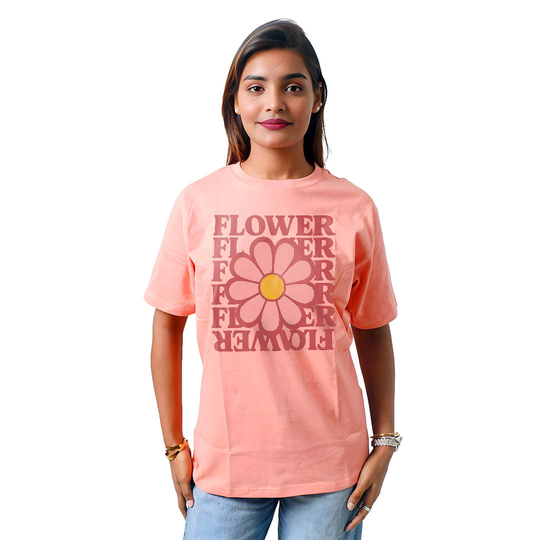 Big Flowers Women’s Tees T-Shirts