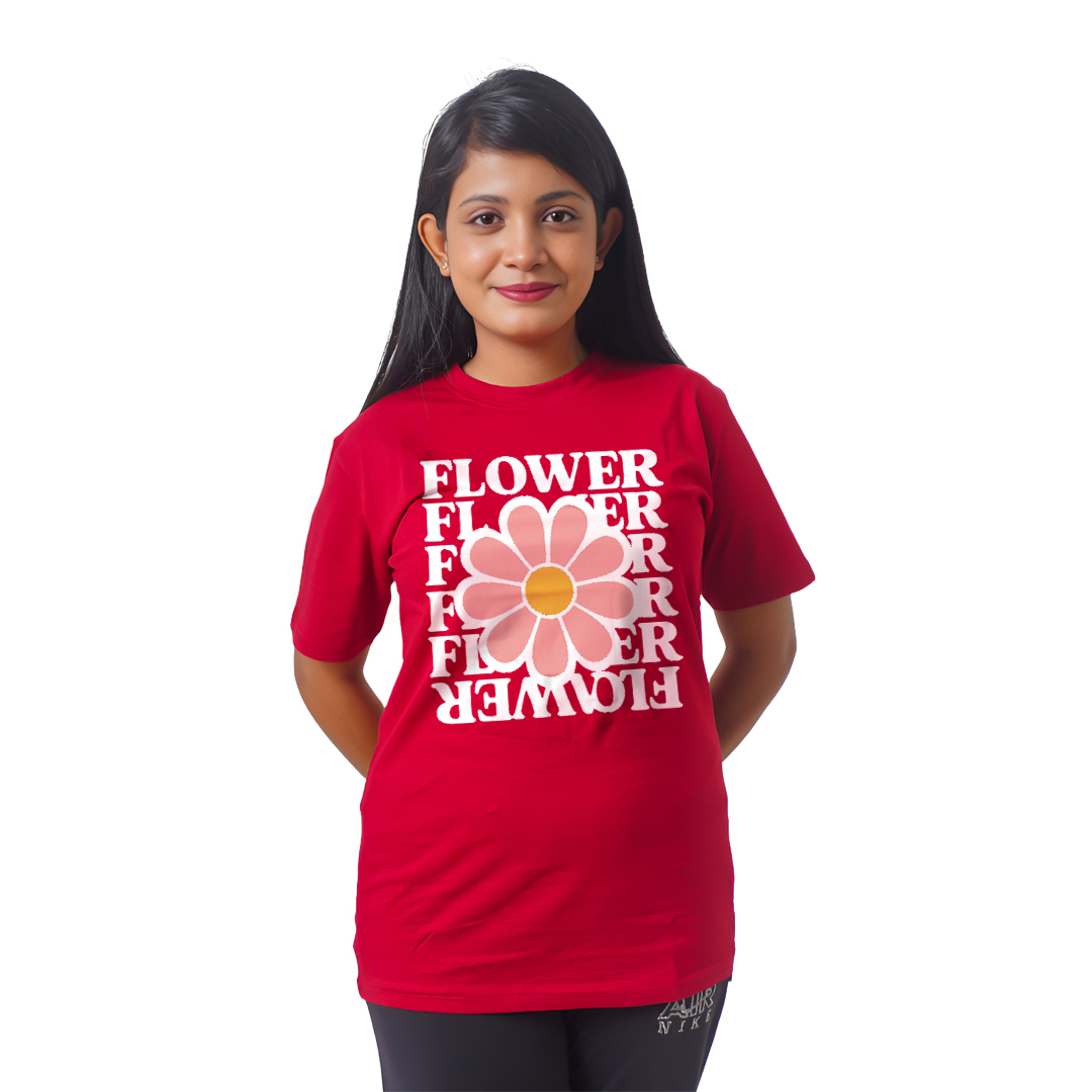 Big Flowers Women’s Tees T-Shirts