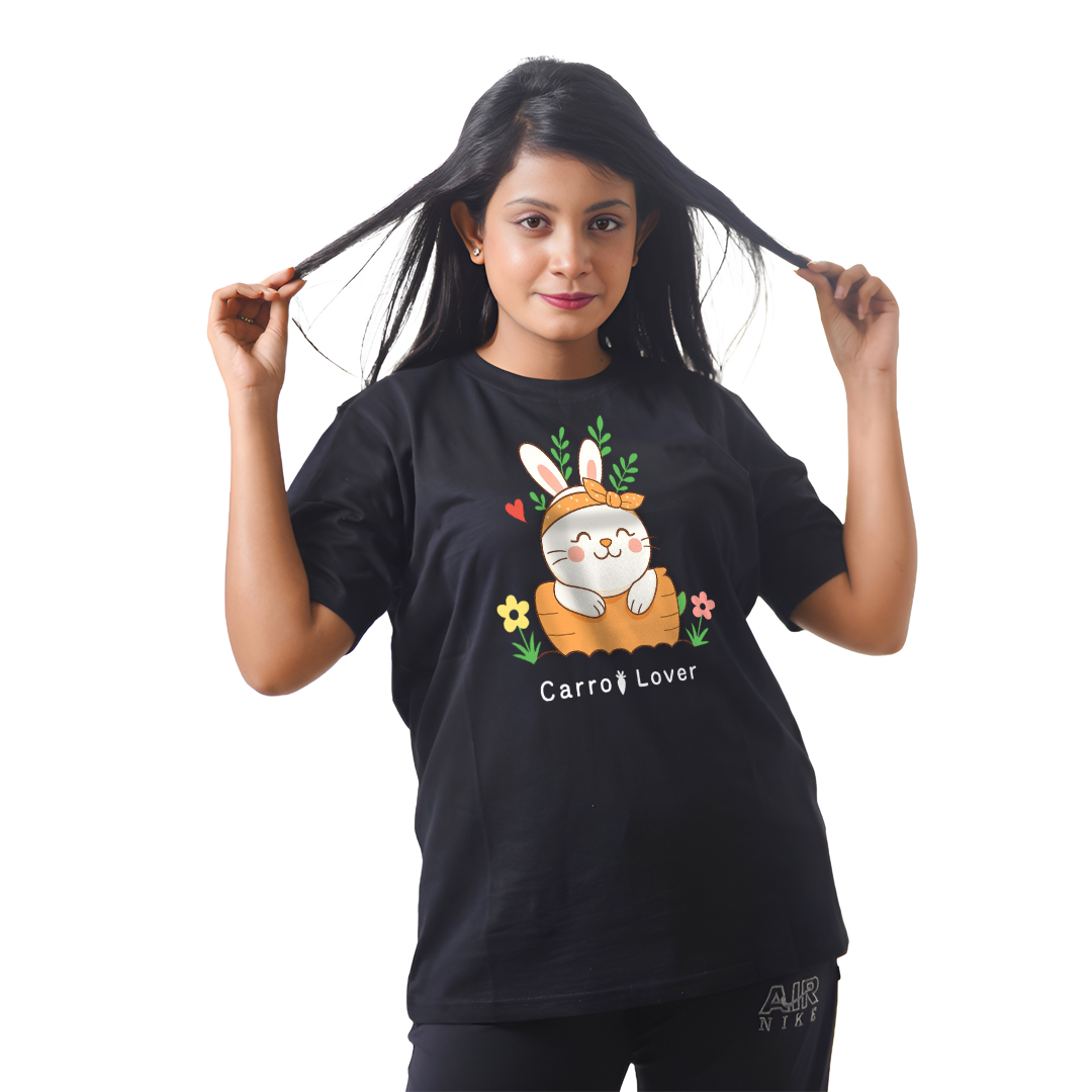 Carrot Cartoon Women’s Tees T-Shirts
