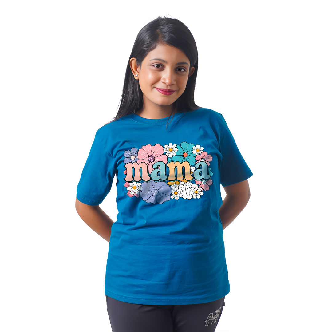 Mama Flowers Women’s Tees T-Shirts
