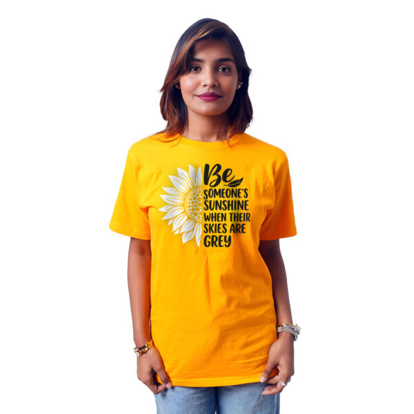 Flower With Text Women’s Tees T-Shirts