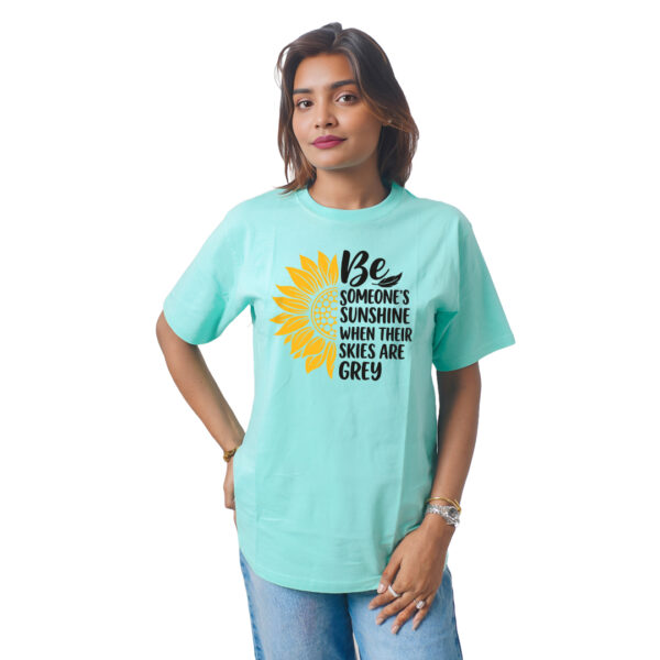Flower With Text Women’s Tees T-Shirts