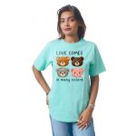 Four Panda Heads Women’s Tees T-Shirts