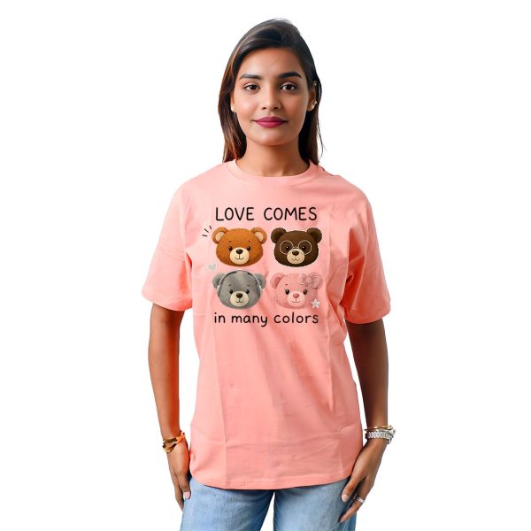 Four Panda Heads Women’s Tees T-Shirts