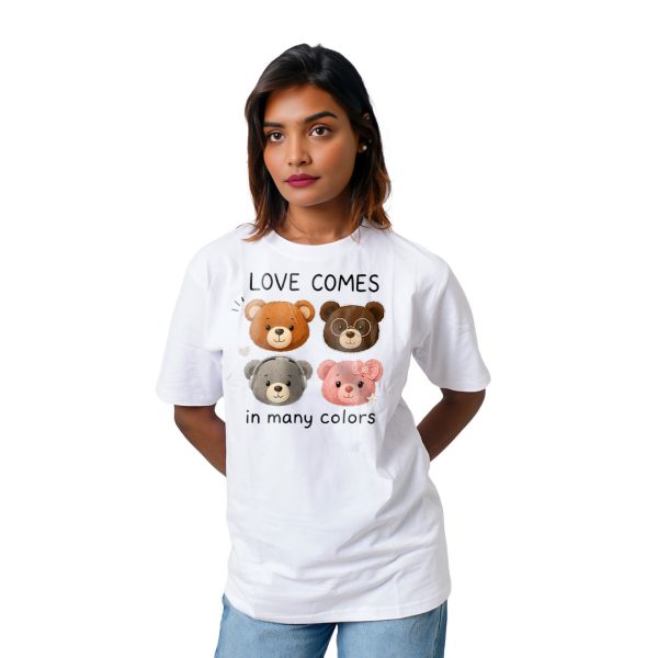 Four Panda Heads Women’s Tees T-Shirts