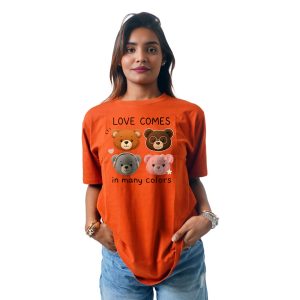 Four Panda Heads Women’s Tees T-Shirts