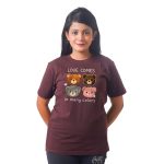 Four Panda Heads Women’s Tees T-Shirts