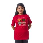 Four Panda Heads Women’s Tees T-Shirts