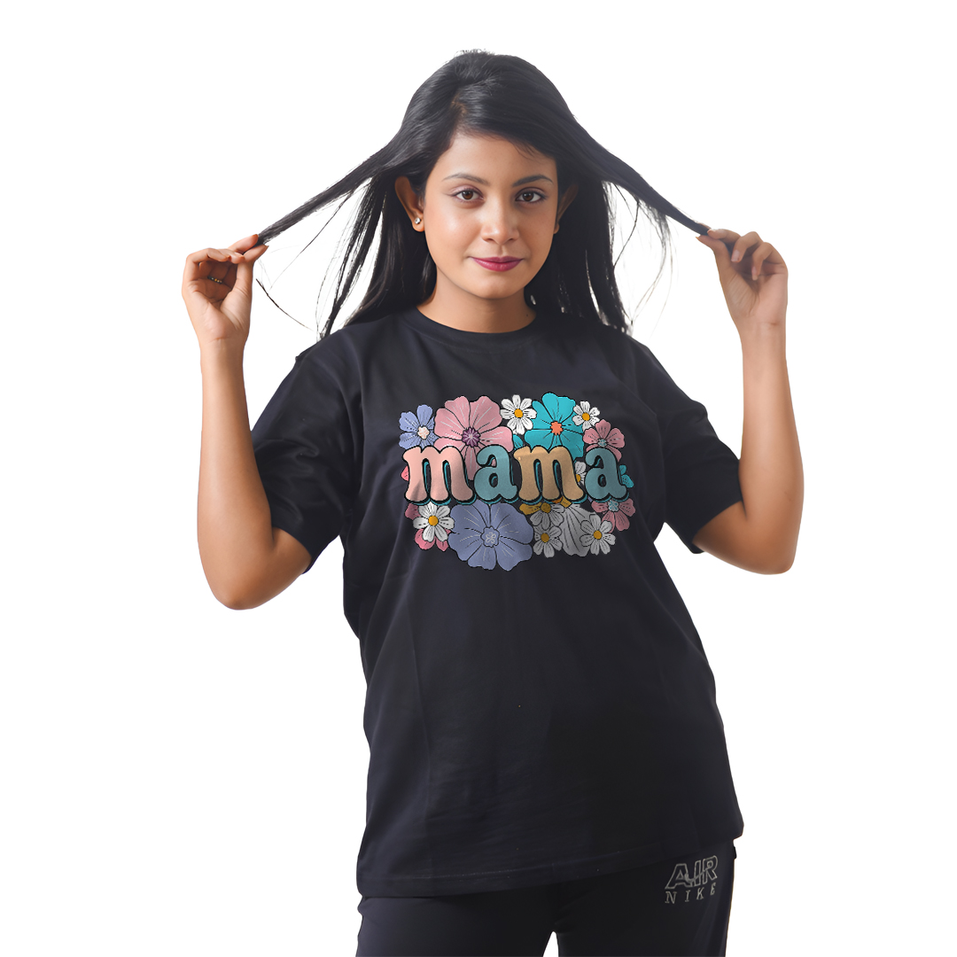 Mama Flowers Women’s Tees T-Shirts