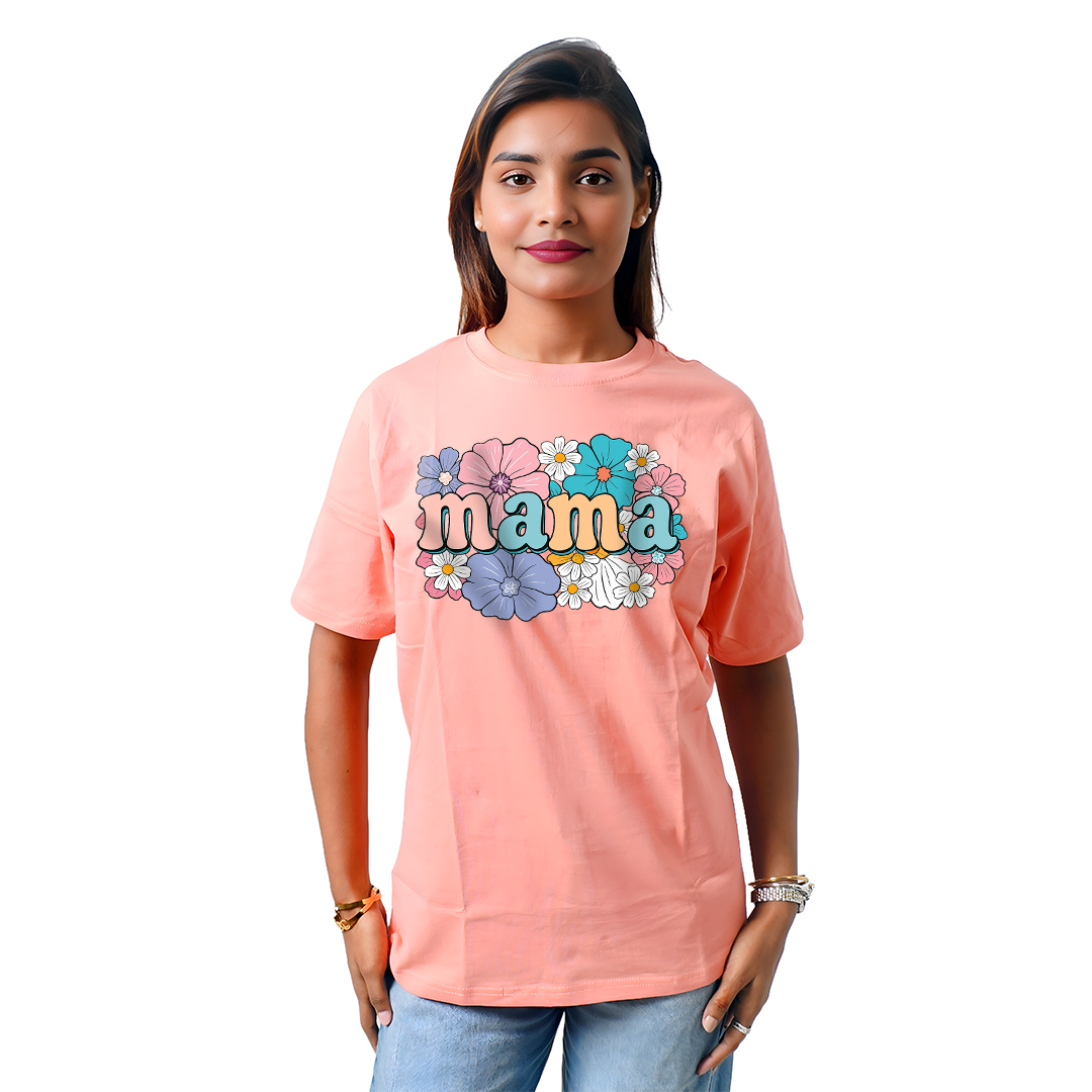 Mama Flowers Women’s Tees T-Shirts