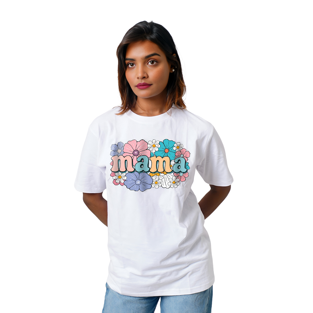 Mama Flowers Women’s Tees T-Shirts